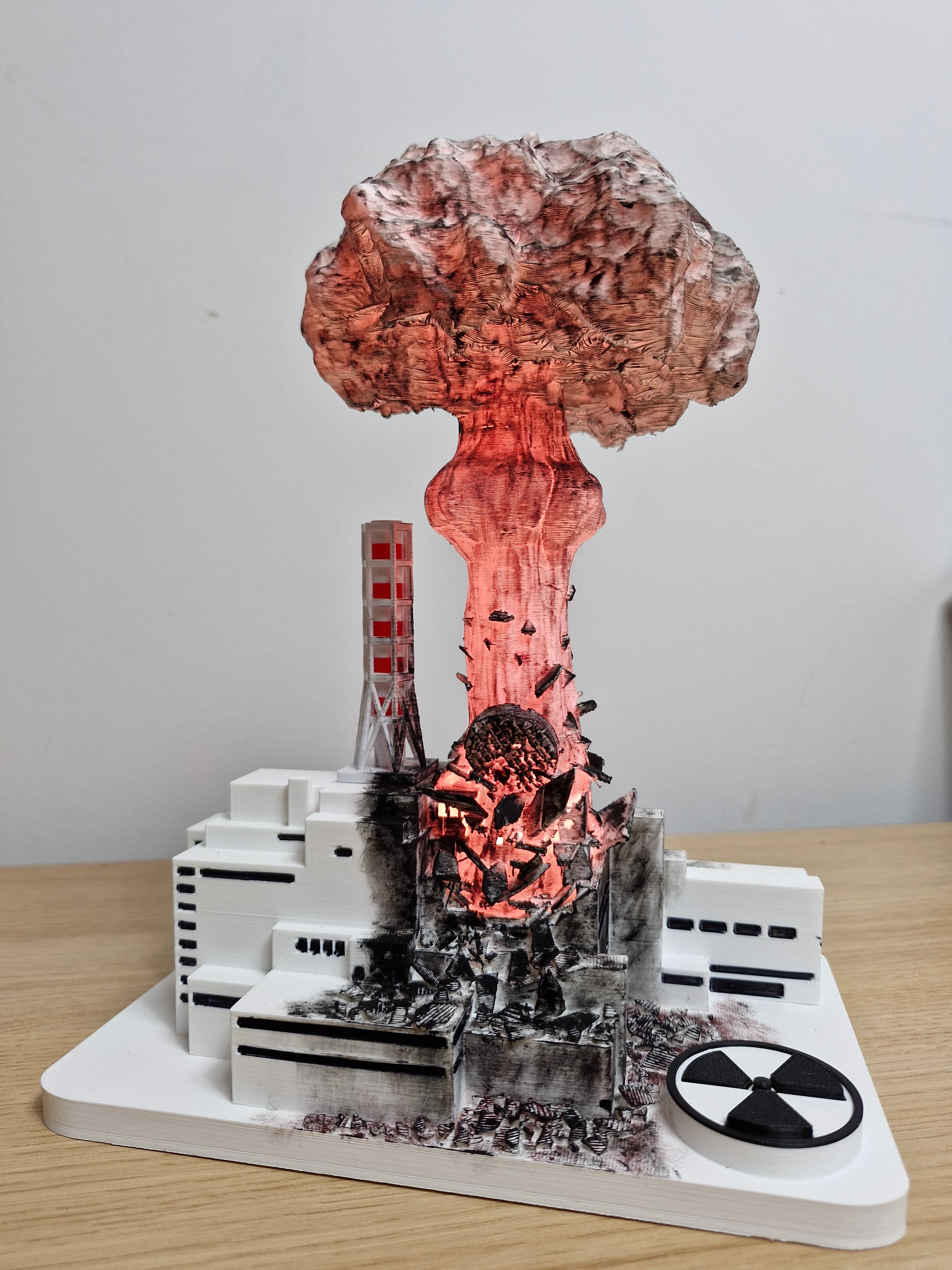 💥 Chernobyl Lamp — Nuclear Explosion Effect - ⚡️ Multiple Lighting Modes