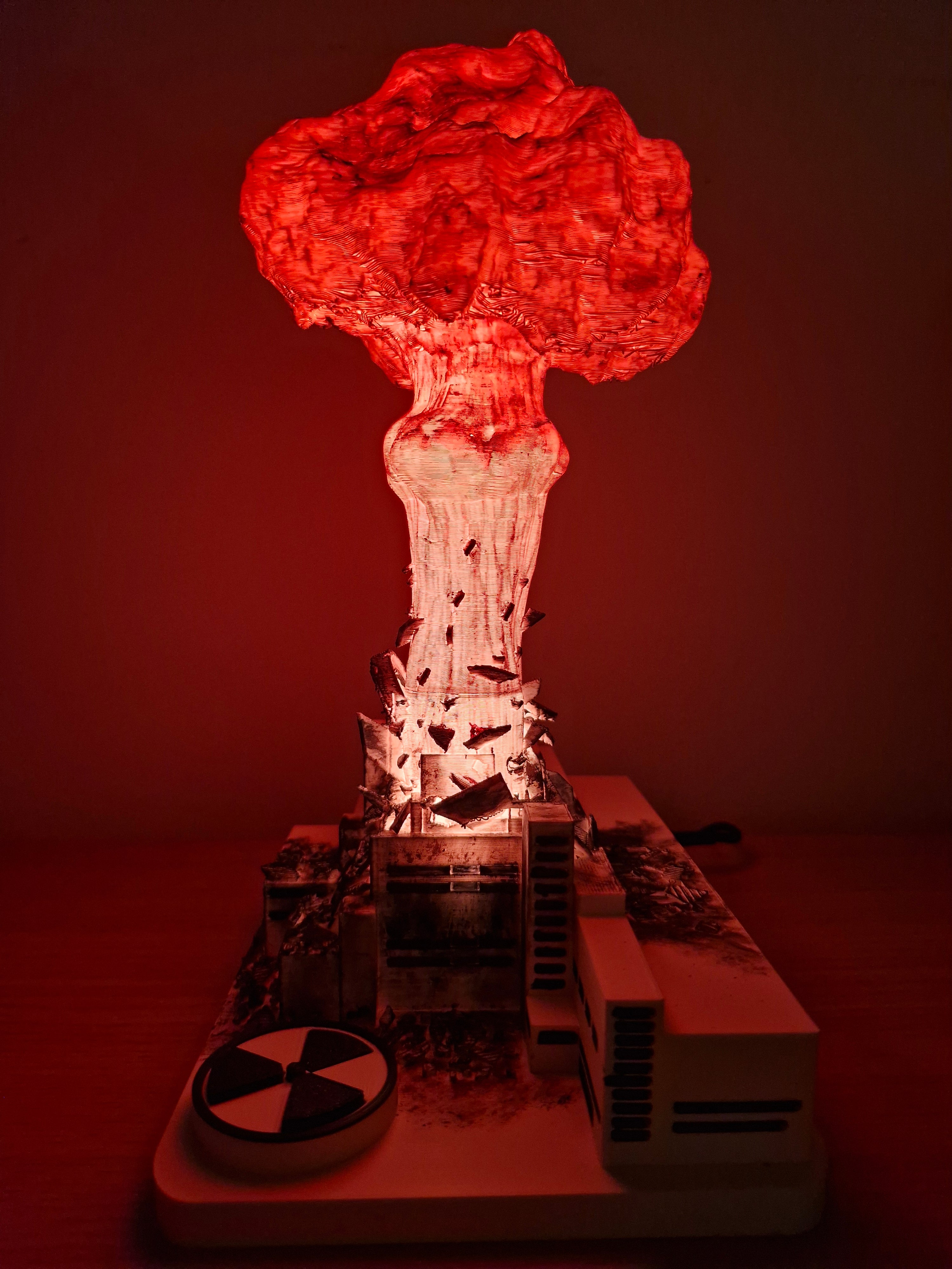 💥 Chernobyl Lamp — Nuclear Explosion Effect - ⚡️ Multiple Lighting Modes
