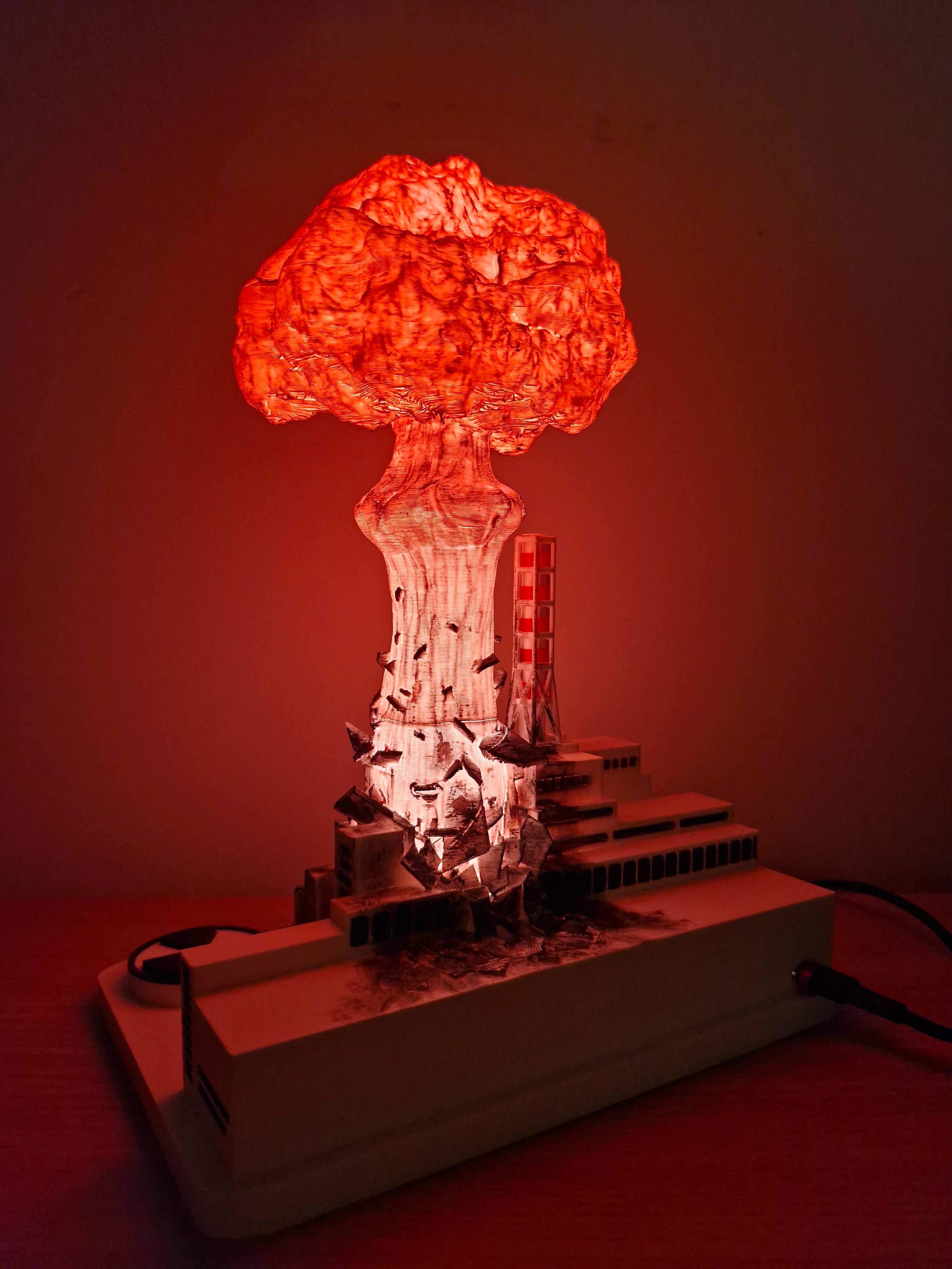 💥 Chernobyl Lamp — Nuclear Explosion Effect - ⚡️ Multiple Lighting Modes
