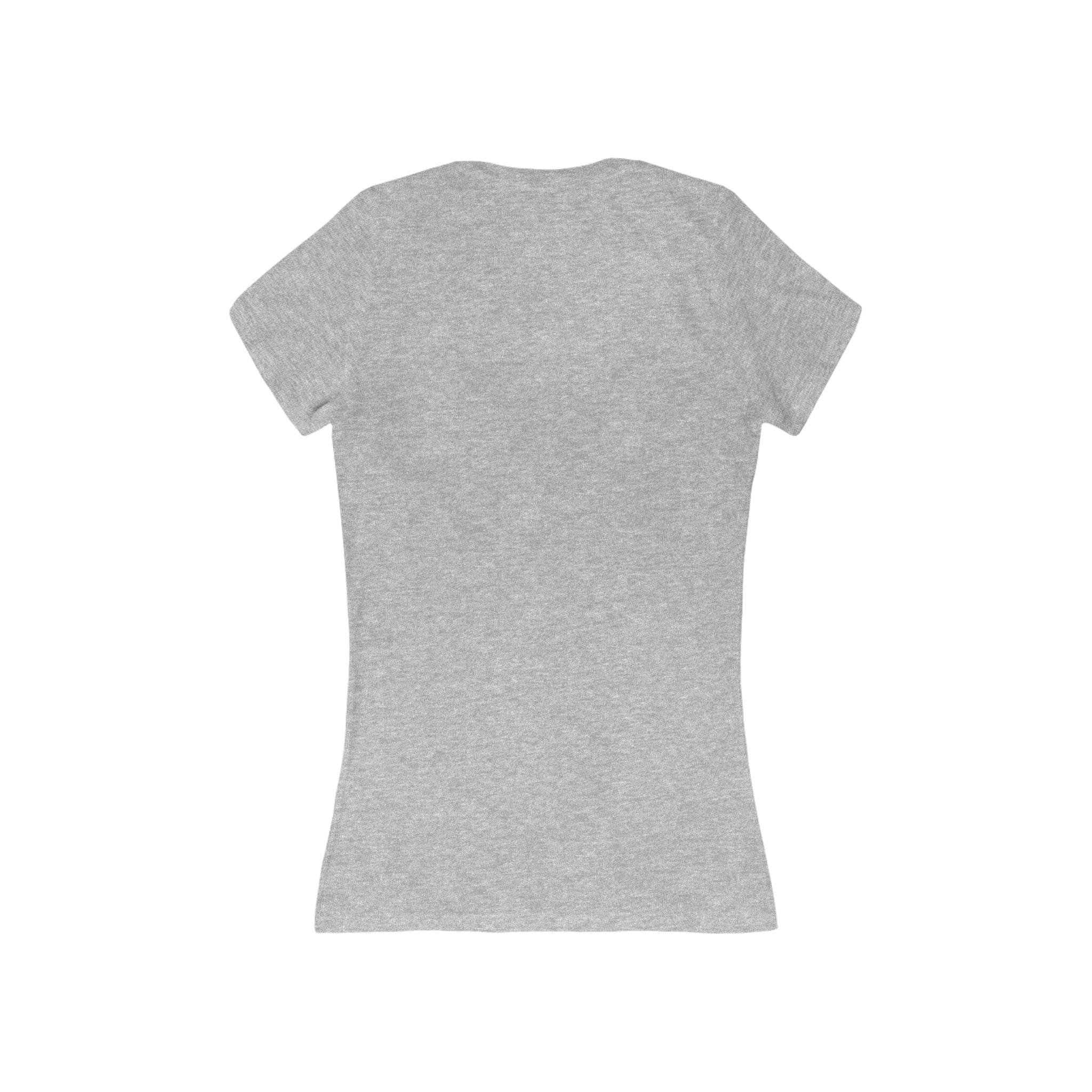 Suki Nahuy Women's Jersey Short Sleeve Deep V-Neck Tee