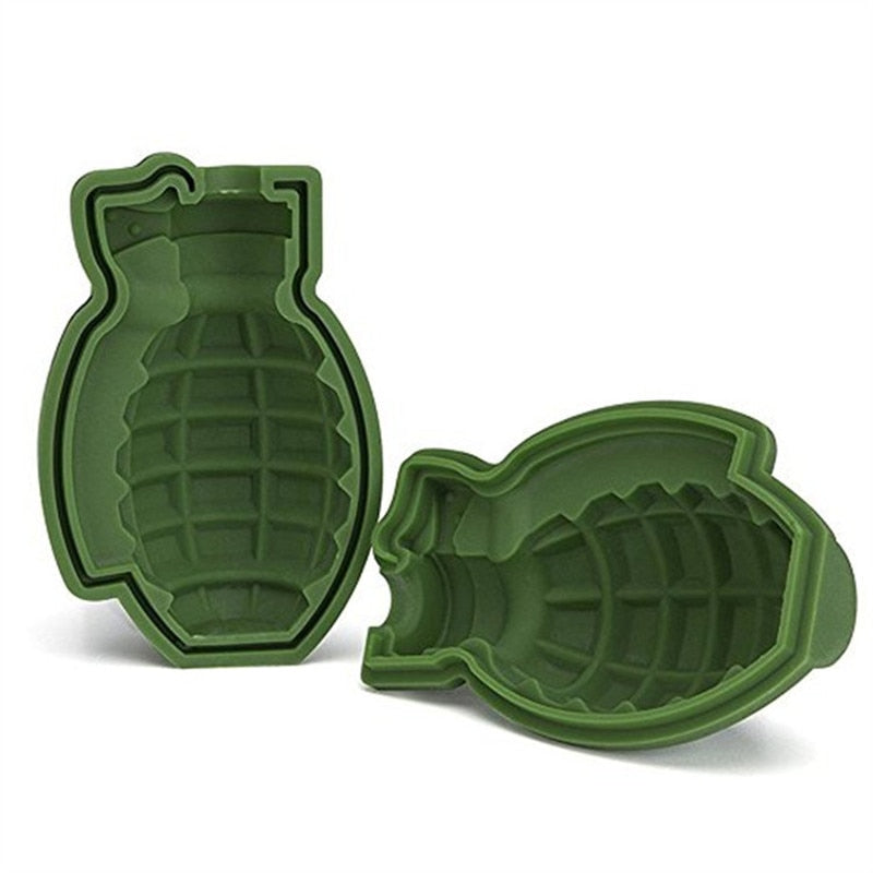 3D Grenade Ice Cube Mold