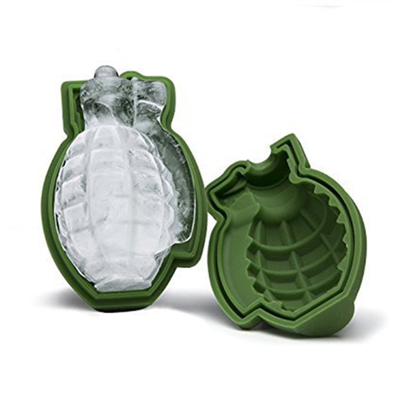 3D Grenade Ice Cube Mold