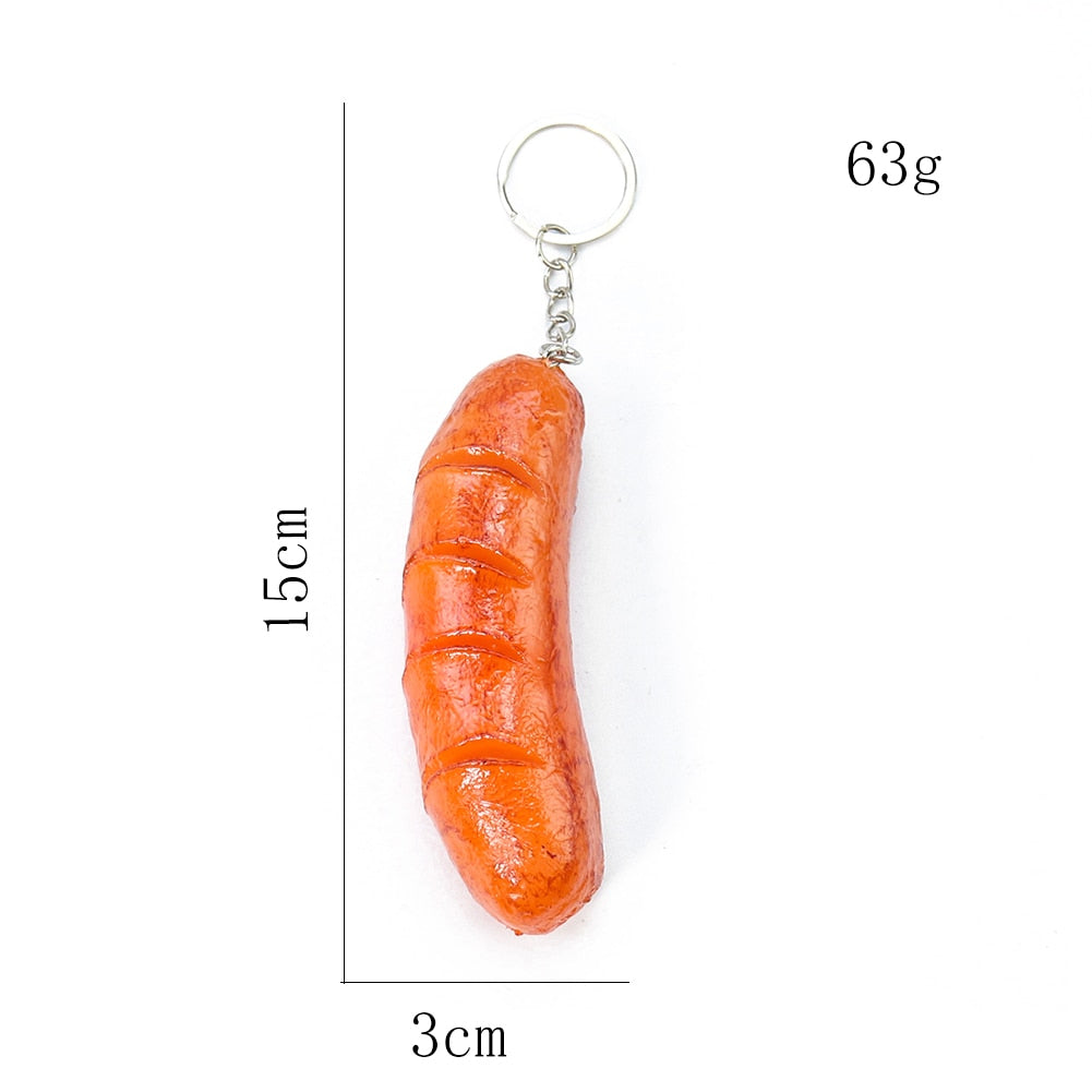 Sausage Keychain